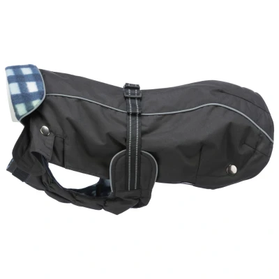 Afbeelding van Trixie Jas Rouen Zwart Hondenkleding 52 cm