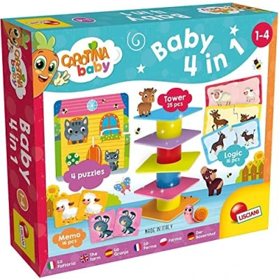 Afbeelding van Carotina BABY 4 in 1 memo, puzzels