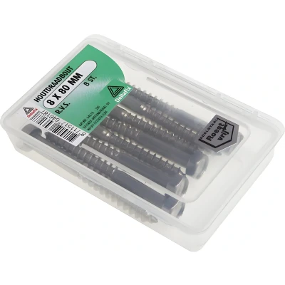 Afbeelding van Deltafix houtdraadbout r.v.s. a2 8 x 50 mm din 571 10 st.