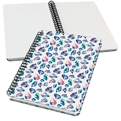 Afbeelding van Sigel spiraal notitieboek Jolie A5 hardcover 120 pagina&#039;s dots 100 grams papier Fairy Gems SI JN616
