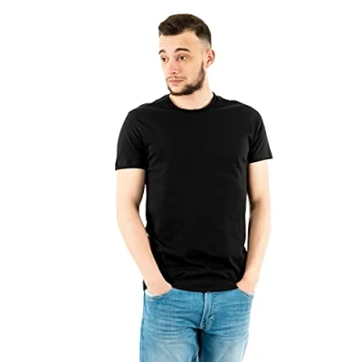 Afbeelding van Levi&#039;s SLIM Crewneck 2 PACK Tshirt basic black, Heren, Maat: Small, Black