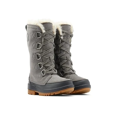 Afbeelding van Sorel Torino II TALL Snowboots grey, Dames, Maat: 38, Grey Leer en imitatieleer