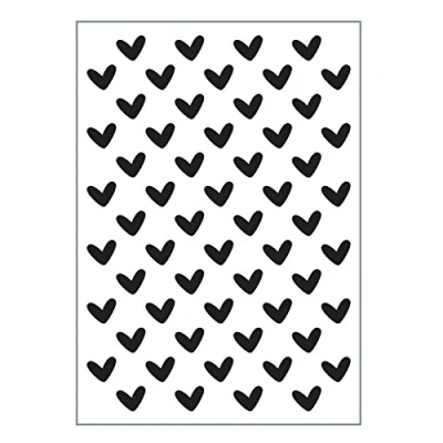 Afbeelding van Vaessen Creative Embossing folder A6 hearts