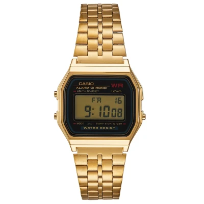 Afbeelding van Casio heren Horloge Retro A159WGEA 1EF in de kleur Goud