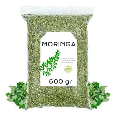 Image de Feuille de Moringa 600gr The Feuilles Sechees Tisane en Vrac (600 gr)