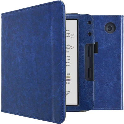 Afbeelding van imoshion Vegan Leather Bookcase voor de Kobo Libra Colour Donkerblauw