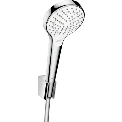 Afbeelding van Hansgrohe Croma Select S Vario / Porter&#039;S Badset 125 cm slang Chroom Wit