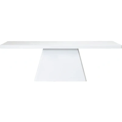 Afbeelding van Giga Meubel Tuintafel Avia Rechthoek 160cm Wit Eco Composiet