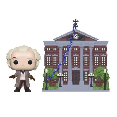 Image de Figurine Funko Pop Town Back to the Future Doc with Clock Tower