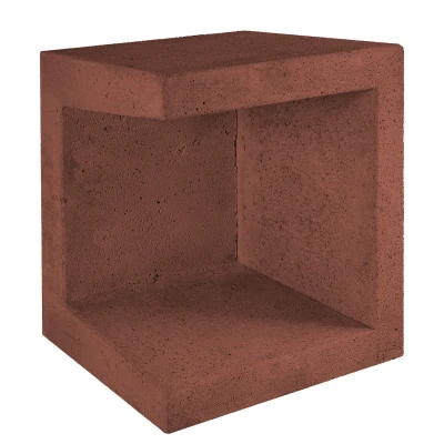 Afbeelding van U Element Hoek 40x40x50cm corten/bruin
