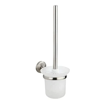 Afbeelding van Wenko Toiletborstel En Houder Cuba 35 Cm Rvs Zilver