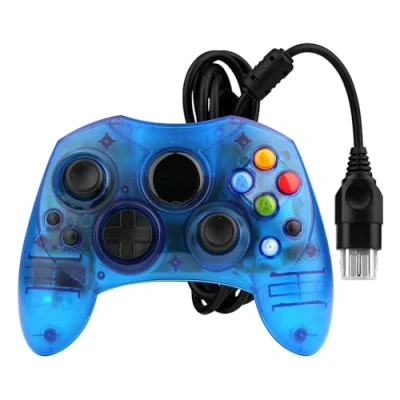 Afbeelding van OSTENT Wired Controller Gamepad Joystick S Type 2 A pour Microsoft Old Generation Console Xbox Jeux vidéo (Bleu)