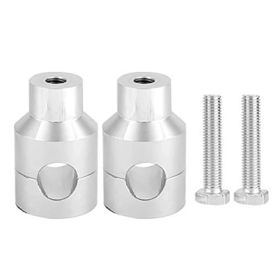 Afbeelding van Stuurhouder, verbeterde stuurstang voor aluminiumlegering, 22 mm motorfiets (elektrozilver)