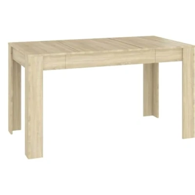 Afbeelding van Eettafel 140x74,5x76 cm spaanplaat sonoma eikenkleurig