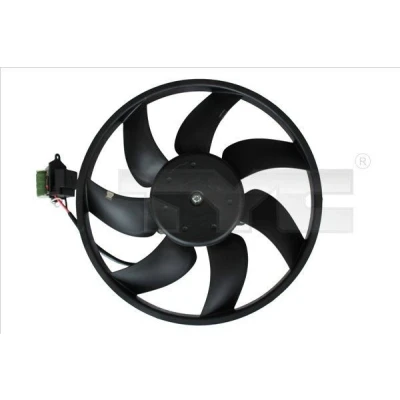 Afbeelding van TYC 837 0050 Radiator Ventilator 340 120 Zonder ventilatorraamwerk, Met belastingsweerstand VOLKSWAGEN: up! Hatchback