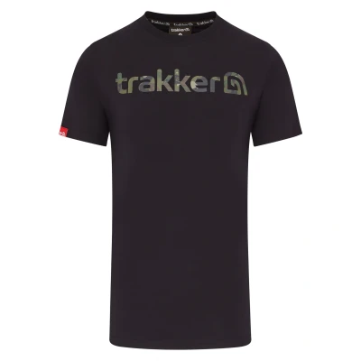 Afbeelding van Trakker CR Logo T shirt Black Camo L Vis