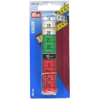 Afbeelding van PRYM CENTIMETER LINT GEKLEURD, 150CM, PER STUK.