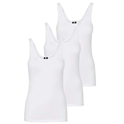 Afbeelding van VERO MODA Vmmaxi My Soft Uu Tank Noos Tanktop voor dames, wit (3x glanzend)