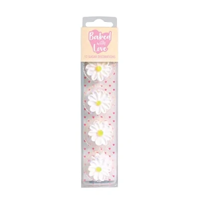 Afbeelding van Culpitt Suikerdecoratie Madeliefjes 26mm 12st.