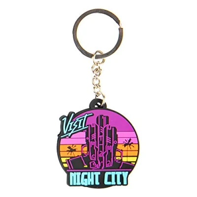 Image de Porte clés Cyberpunk 2077 Visit Night City PVC
