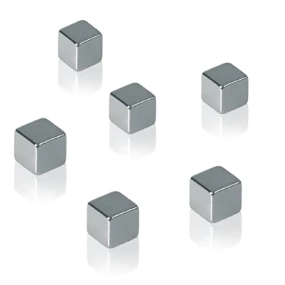 Afbeelding van Sigel Neodymium magneet BA192 (b x h d) 10 mm dobbelsteen Zilver 6 stuk(s)