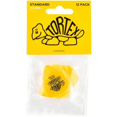 Afbeelding van Dunlop Tortex Standard .73 Plectrum 12 Pack geel Plectra