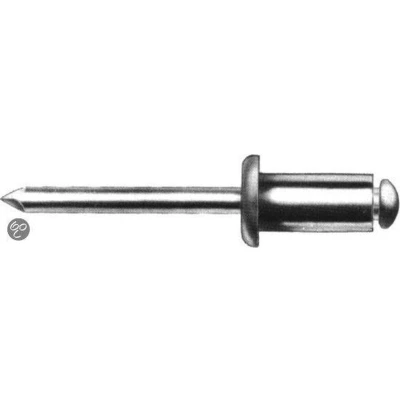 Afbeelding van Gesipa 1433488 Blindklinknagel (Ø x l) 4 mm 12 Staal Aluminium 500 stuk(s)