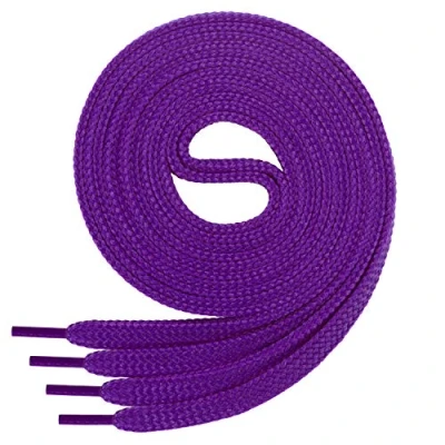 Afbeelding van Di FICC vecchiano 1 paar hoogwaardige veters van polyester scheurvast plat ca. 7 mm breed, 27 kleuren, 60 200 cm lengte, grijs.