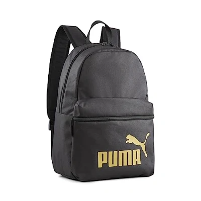 Afbeelding van Puma Phase Backpack Unisex Rugzak, Maat: One Size, Black/golden