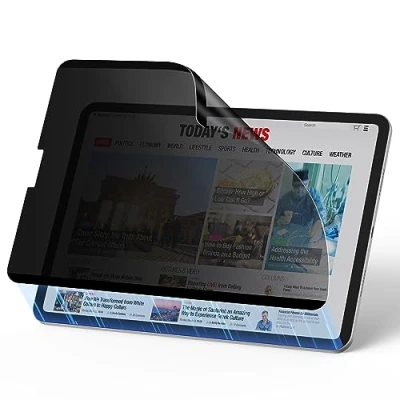 Afbeelding van ESR Afneembare magnetische displaybescherming voor iPad Pro 11 inch en Air 5/4, 30 graden anti spionage privacyfilter, afneembaar herbruikbaar, 10,9 inch, matte afwerking