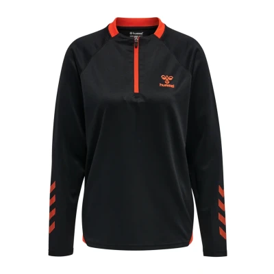 Afbeelding van Hummel Action HALF Sweater, Dames, Maat: 44, Black cherry tomato