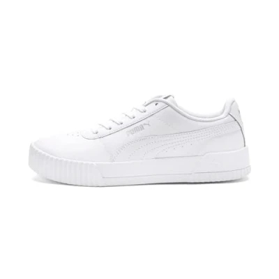 Image de Chaussures basses cuir ou simili Puma Carina white lady Blanc taille : 38 réf 19679