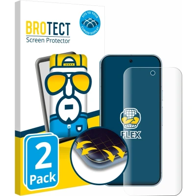 Afbeelding van BROTECT Screenprotector voor Google Pixel 9 Pro Folie Beschermfolie transparant volledig dekking (2 Stuks)