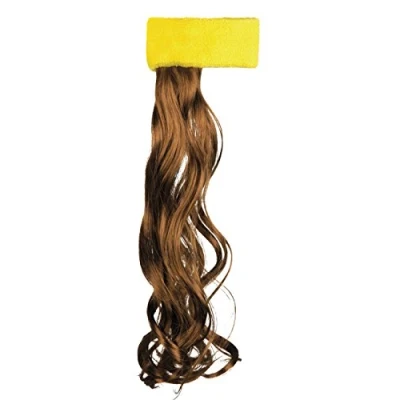 Image de bandeau jaune avec cheveux bruns 85996