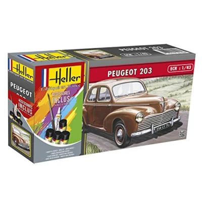 Afbeelding van Heller 1/43 Starter Kit Peugeot 203hel56160 modelbouwsets, hobbybouwspeelgoed voor kinderen, modelverf en accessoires