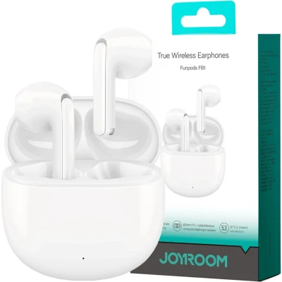 Afbeelding van TWS Joyroom Funpods Series JR FB1 Bluetooth 5.3 draadloze hoofdtelefoon wit