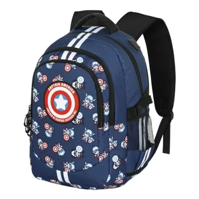Afbeelding van Captain America schoolrugzak blauw 46 cm