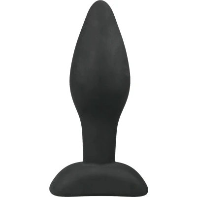 Afbeelding van Kleine Zwarte Siliconen Buttplug Levensecht Gevoel