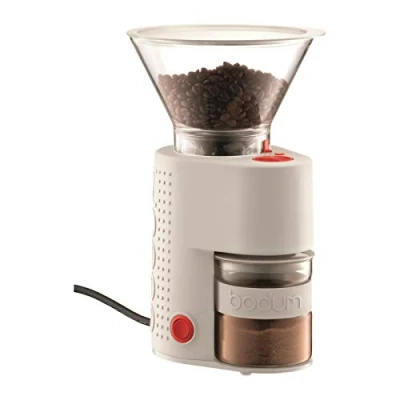 Afbeelding van BODUM 10903 913EURO 3 bistro koffiemolen elektrisch, roestvrij staal 160 W wit