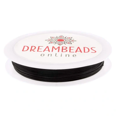 Afbeelding van Metaaldraad (0.6 mm) Black (25 Meter)