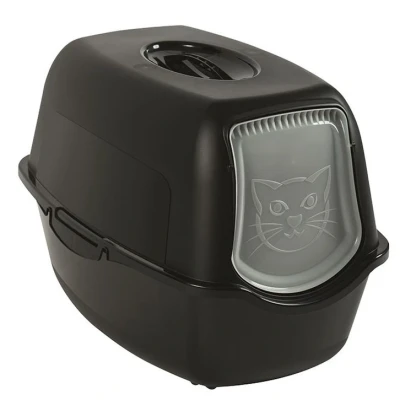Afbeelding van Rotho Mypet Kattenbak Eco Bailey 56 x 40 39 cm Kattentoilet Zwart&amp;Zwart