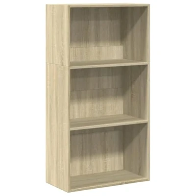 Afbeelding van Boekenkast 60x30x114 cm bewerkt hout sonoma eikenkleurig