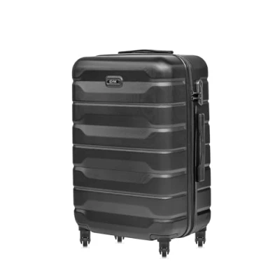 Afbeelding van OCHNIK Handbagage reiskoffer 72 x 47 29 cm, middelgroot, met 4 wielen, digitaal hangslot, duurzaam, ABS, zwart., Modern