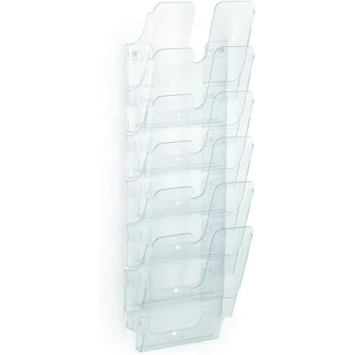 Afbeelding van Durable FLEXIPLUS 6 A4 1700008401 Folderhouder Transparant DIN 1 stuk(s) Aantal vakken: (b x h d) 247 1080 100 mm