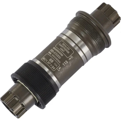 Afbeelding van Shimano Trapas Bb es300 Staal 68 121 Octalink Bsa Zwart