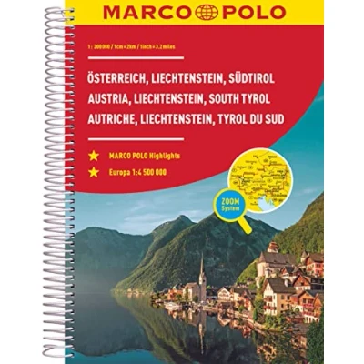 Afbeelding van MARCO POLO Reiseatlas Österreich, Liechtenstein, Südtirol 1:200.000