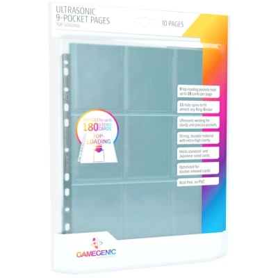 Afbeelding van Gamegenic Ultrasonic 9 Pocket Toploading Pages (10 stuks)