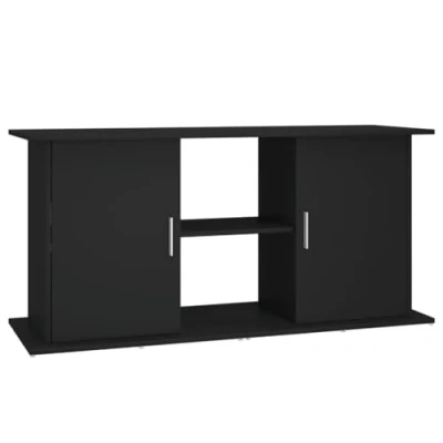 Afbeelding van vidaXL Aquariumstandaard 121x41x58 cm bewerkt hout zwart