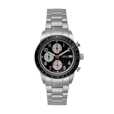 Afbeelding van Fossil Sport Tourer Watch Chronograaf silvercoloured, Heren, Maat: One Size, Silver coloured