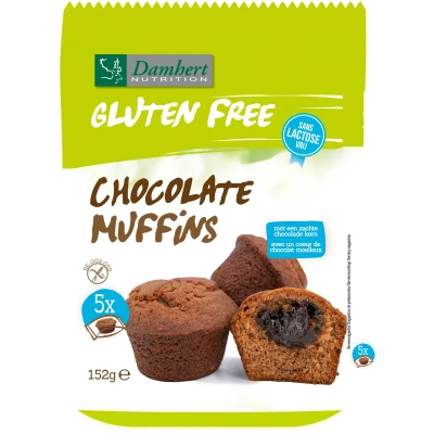 Afbeelding van Damhert Glutenvrije Chocolade Muffins 153GR